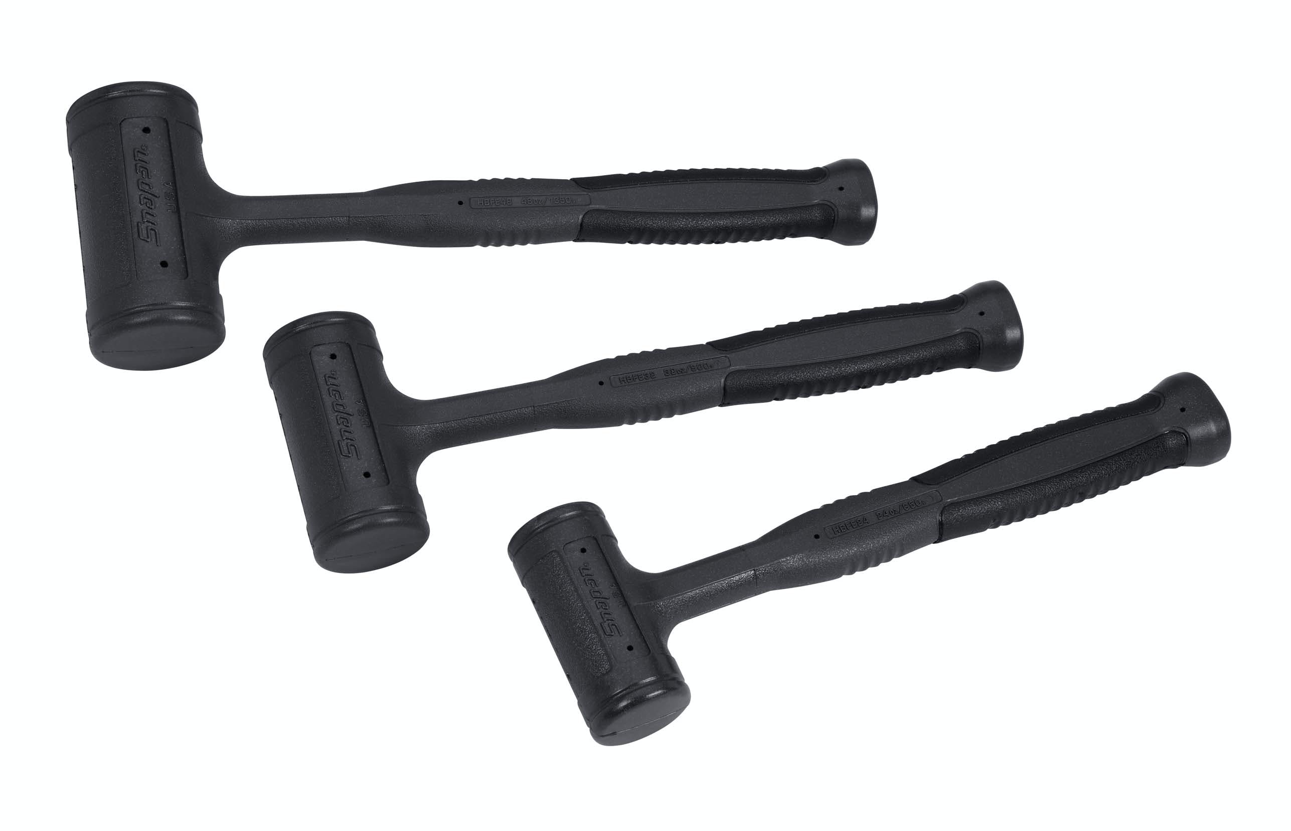 3 pc Soft Grip Dead Blow Hammer Set (Dark Titanium) | HBFE103DT 3 pc Soft Grip Dead Blow Hammer Set (Dark Titanium) | HBFE103DT